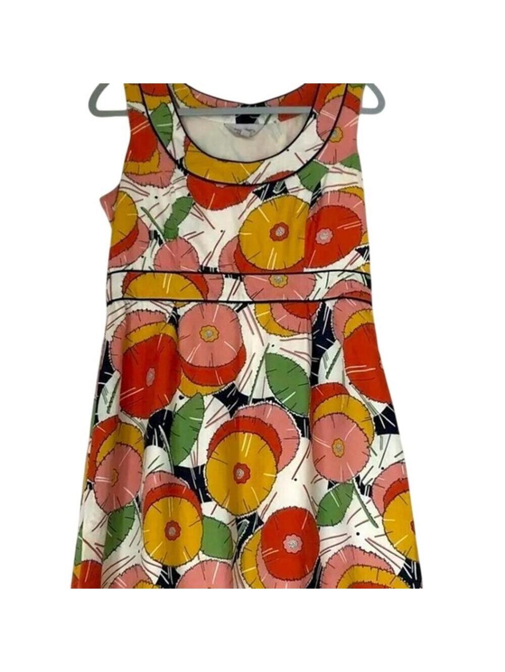 Pepperberry Curvy 12CV Sleeveless Spring Floral Fit Flare Dress Vintage Buttons